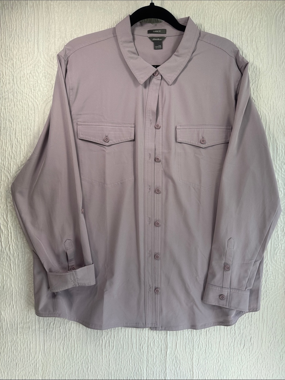 Eddie Bauer Lavender Button-Down Shirt